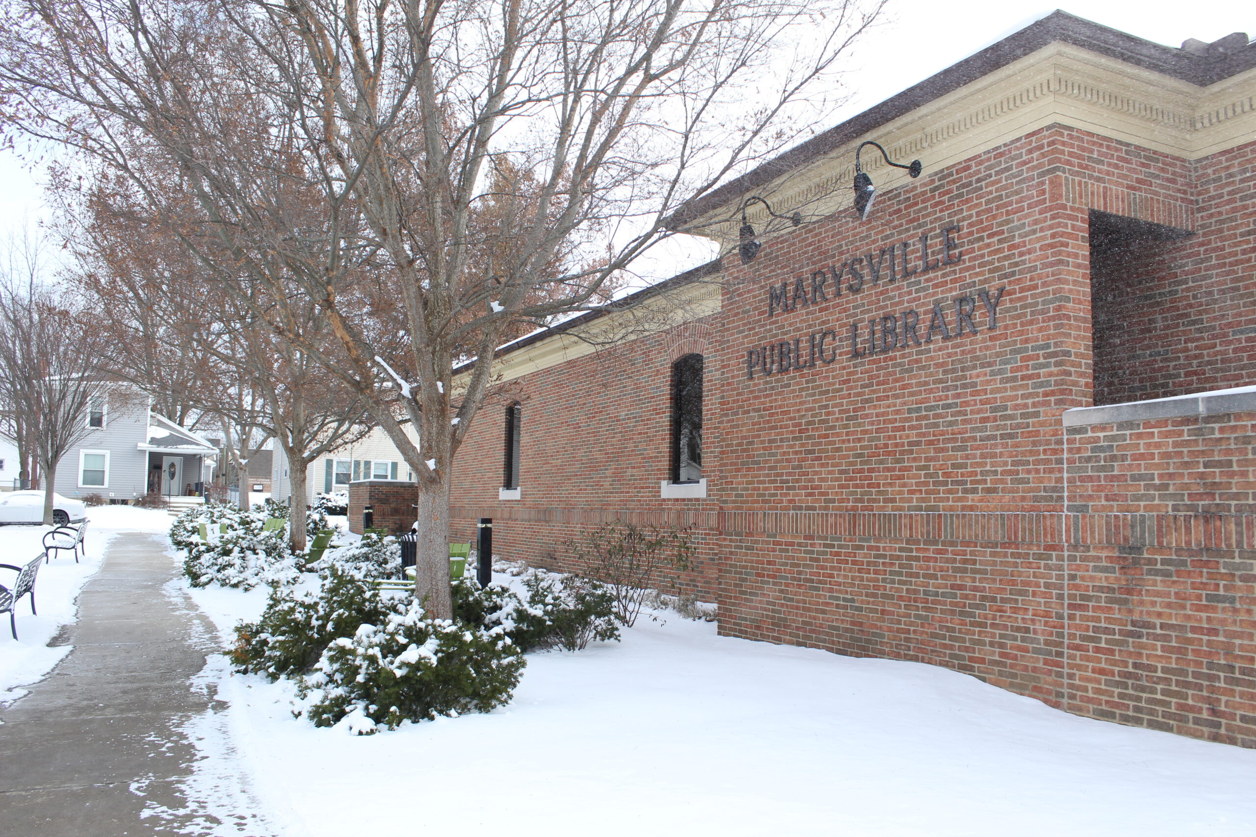Winter-Marysville-public-library